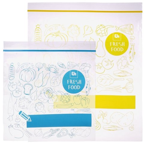 Worki woreczki torebki strunowe do przechowywania żywności 20x1,2 l + 20x2,5 l