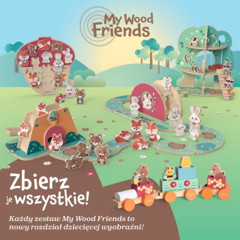 177813 POCIĄG DREWNIANY