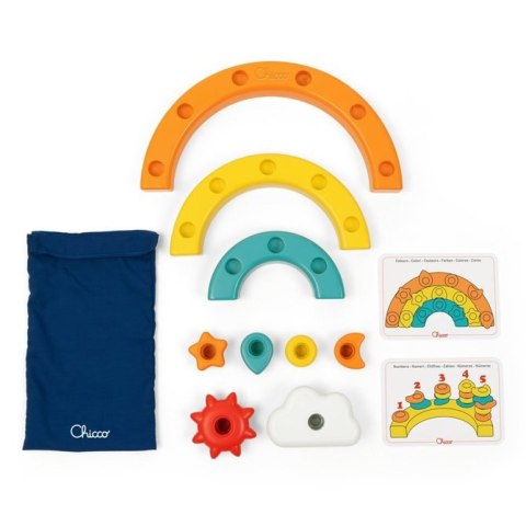 177820 KOLOROWE PINEZKI TĘCZA