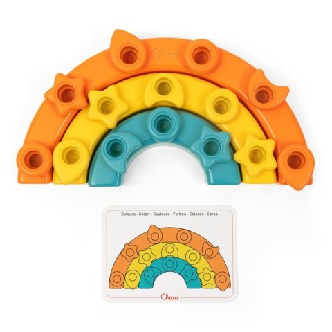 177820 KOLOROWE PINEZKI TĘCZA