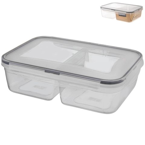 PLASTIKOWY POJEMNIK NA ŻYWNOŚĆ DZIELONY Z SZCZELNY