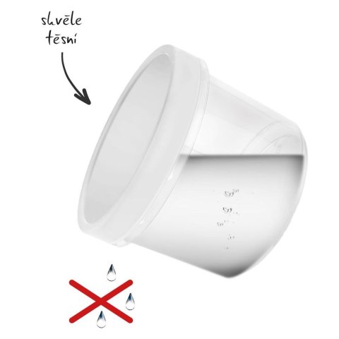 Pojemnik kuchenny do żywności z silikonową uszczelką okrągły zakręcany na zupę 1 l