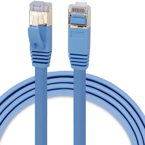 Kabel przewód sieciowy internetowy RJ45 CAT7 1 m niebieski