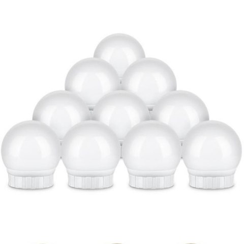 Lampki światełka żarówki LED na lustro toaletkę 10 poziomów 2 m