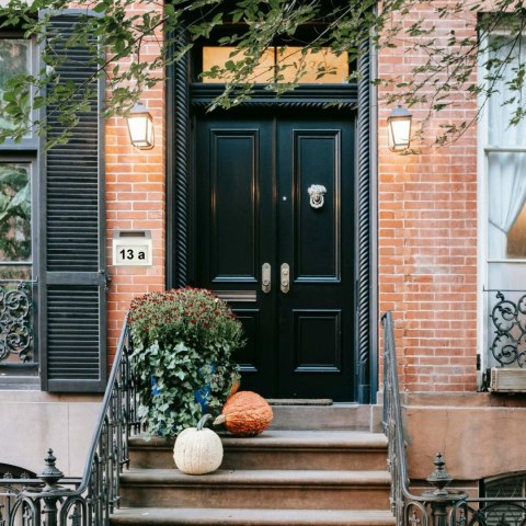 Numer domu podświetlany solarny z czujnikiem zmierzchu metalowy