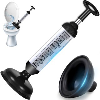 Przepychacz pompka do udrażniania rur WC kanalizacji śr. 60/165 mm