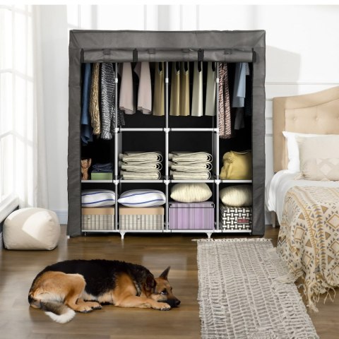 Szafa materiałowa tekstylna składana do garderoby 165 x 45 x 170 cm