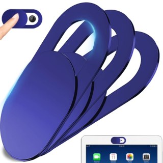 Zaślepka zasłaniająca do kamery laptopa niebieska - 3 szt.