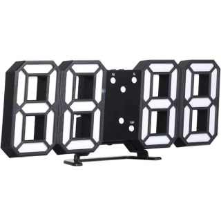 Zegar elektroniczny z budzikiem datą termometrem podświetlany