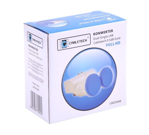 Konwerter dual single LNB Cabletech 0.5dB gold