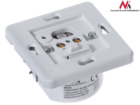MCE18 Czujnik ruchu i dzwięku ścienny pir mic Maclean Energy