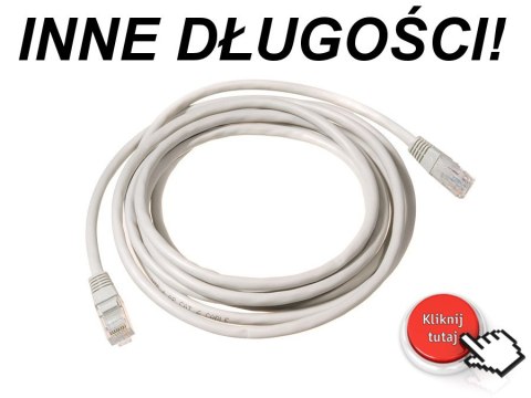 MCTV-646 Przewód, kabel patchcord UTP 5e wtyk-wtyk 0,5 m szary Maclean