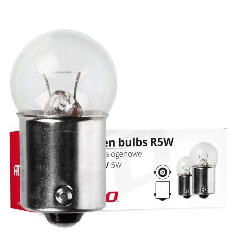 Żarówki halogenowe r5w ba15s 12v 5w 10 szt. amio-01485