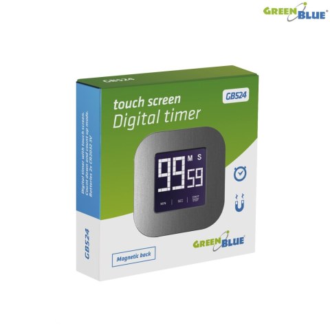 GB524 46005 Cyfrowy timer stoper minutnik magnetyczny z dotykowym ekranem