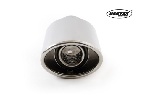 Końcówka tłumika wydechu stal nierdzewna mt 003 chrom amio-01303