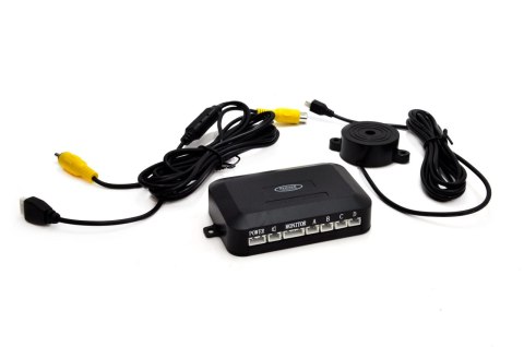 Zestaw czujników parkowania tft01 4,3" z kamerą hd-308-led 4 sensory białe