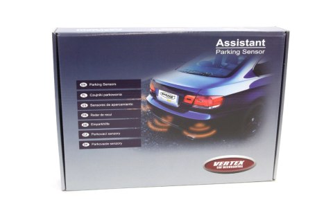 Zestaw czujników parkowania tft01 4,3" z kamerą hd-308-led 4 sensory czarne