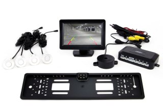 Zestaw czujników tft01 4,3" z kamerą cam-402 led 4 sensory białe