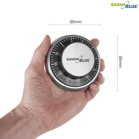 GB152 51348 Mechaniczny timer stoper minutnik magnetyczny