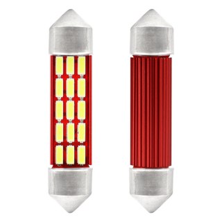 Żarówki led canbus 4014 20smd festoon c5w c10w c3w 41mm white 12v 24v amio-01634