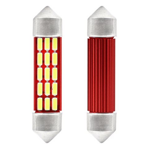 Żarówki led canbus 4014 20smd festoon c5w c10w c3w 41mm white 12v 24v amio-01634