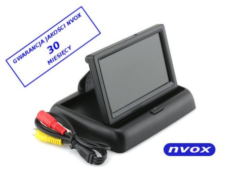 Nvox rm403 monitor samochodowy cofania lub wolnostojący lcd 4,3cali cala av 12v