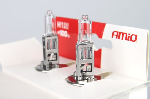 Żarówki halogenowe h1 12v 55w lumitec silver +100% duo amio-01401