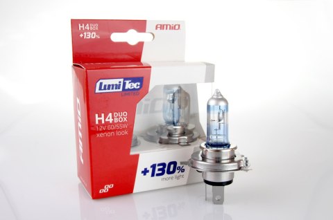 Żarówki halogenowe h4 12v 60/55w lumitec limited +130% duo amio-01405
