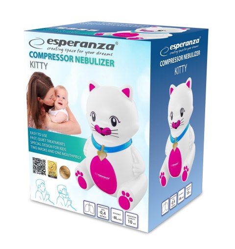ECN003 Esperanza inhalator/nebulizator kompresorowy kitty