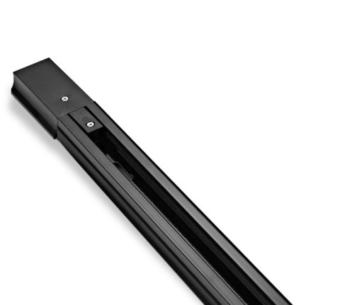 Listwa szynowa jednofazowa 150 cm czarna