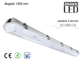 Oprawa hermetyczna przemysłowa ip65 led 2x120cm t8 g13 dwustronnie zasilana