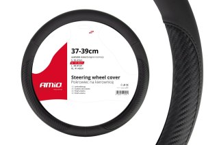 Pokrowiec nakładka na kierownicę samochodową m 37-39cm swc-17-m amio-01694