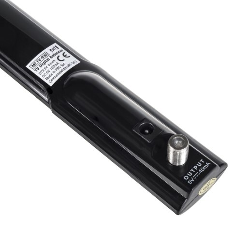 Antena TV DVB-T/T2 HEVC Maclean, wewnętrzna, tubowa LTE, filtr 5G, max poziom wyjściowy 100dB?V, MCTV-930