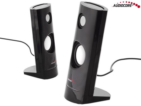 Głośniki komputerowe 8W USB Black Audiocore AC860