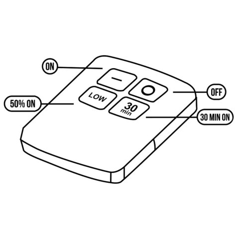 Lampa 6 LED Maclean, zestaw z pilotem, na baterie, 3xAAA, MCE165
