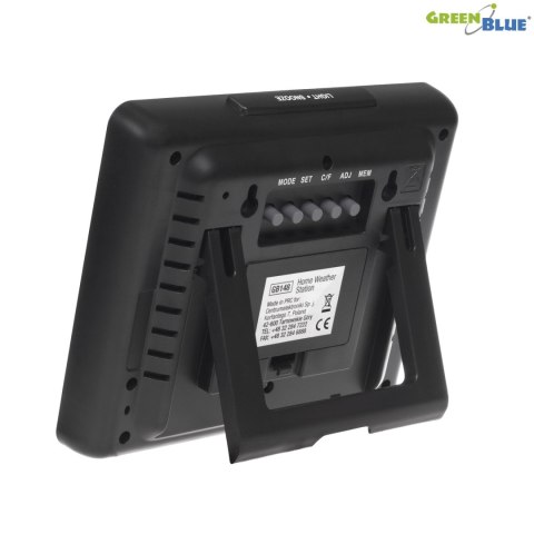 Stacja pogody zegar kalendarz fazy księżyca GreenBlue GB148B black