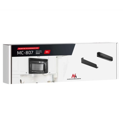 Uchwyt do kuchenki mikrofalowej Maclean, do 35 kg, czarny, MC-807