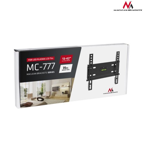Uchwyt do telewizora Maclean, max vesa 200x200, 13-50", do 35kg, czarny, MC-777