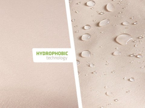 Żagiel ogrodowy zacieniacz UV poliester 5m trójkąt GreenBlue GB502 kremowy hydrofobowa powierzchnia