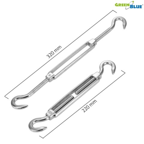 Zestaw metalowy do mocowania żagli GB508