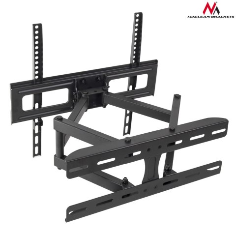 Uchwyt do telewizora lub monitora Maclean, uniwersalny, max VESA 400x400, 26-65", 30kg, czarny, MC-760