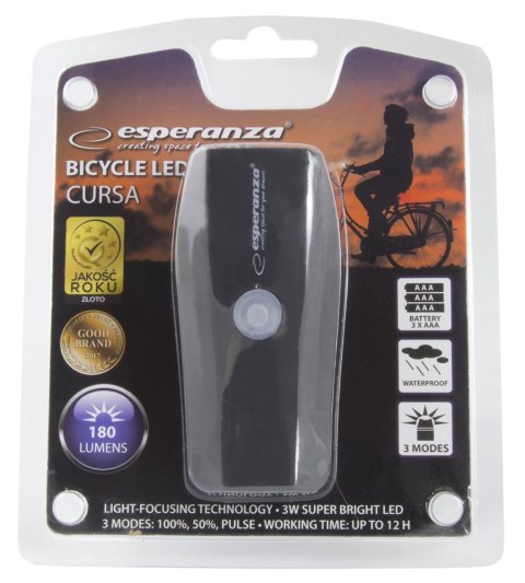 EOT018 Esperanza lampka led rowerowa na przód cursa