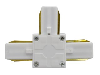 Łącznik do szyn jednofazowych kształt t biały 230v