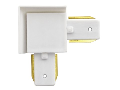 Łącznik do szyn jednofazowych narożny 90 stopni biały 230v