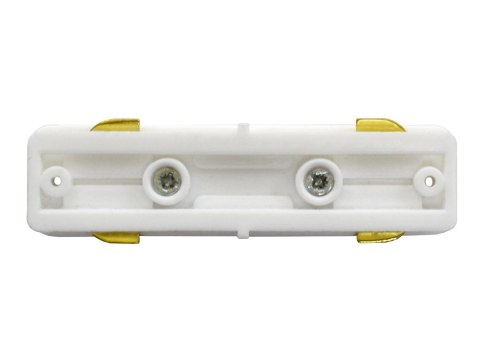 Łącznik do szyn jednofazowych prosty biały 230v