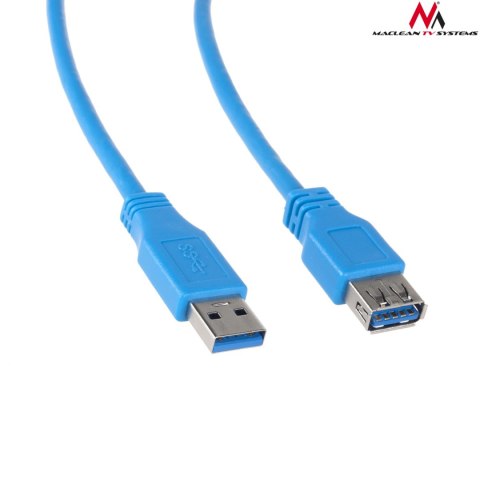 Przewód kabel USB 3.0 Maclean, AM-AF, wtyk-gniazdo, 3m, MCTV-585