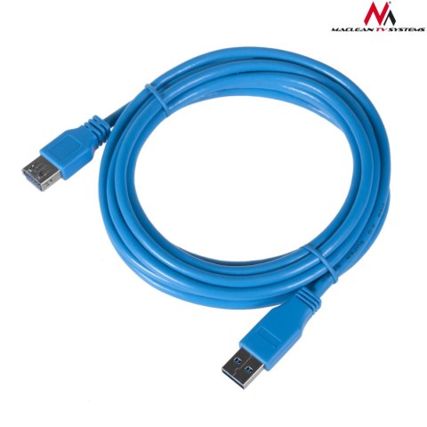 Przewód kabel USB 3.0 Maclean, AM-AF, wtyk-gniazdo, 3m, MCTV-585