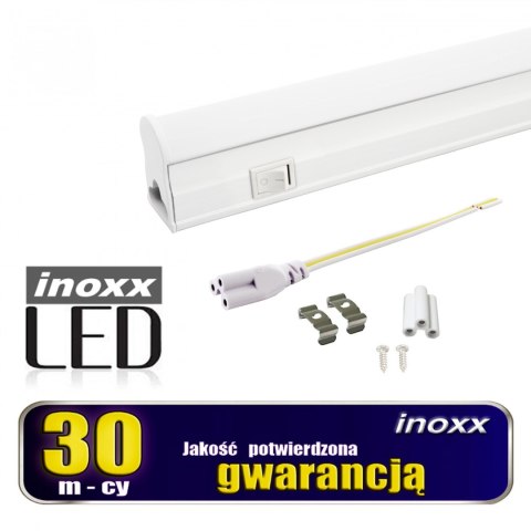 Świetlówka led liniowa t5 120cm 18w on/off ciepła 3000k lampa natynkowa zintegrowana z oprawą