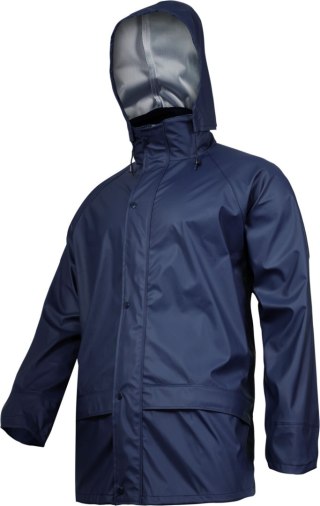 Kurtka przeciwdeszczowa pu, granatowa, "3xl", ce, lahti