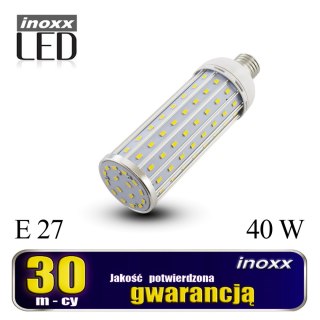 Żarówka e27 led corn 40w metalowa 6000k zimna